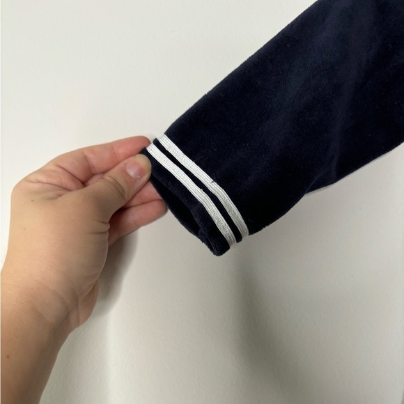 Good lad vintage baby girl navy blue and white velvet dress size 24M - Picture 6 of 7